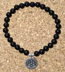 Pierres naturelles, perles argent 925, Fleur de Lotus acier inoxydable