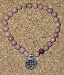 Pierres naturelles, perles argent 925, Fleur de Lotus acier inoxydable