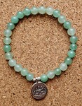 Pierres naturelles, perles argent 925, Fleur de Lotus acier inoxydable