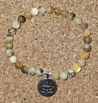 Pierres naturelles, perles argent 925, Fleur de Lotus acier inoxydable