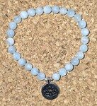 Pierres naturelles, perles argent 925, Fleur de Lotus acier inoxydable