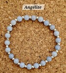 Pierres naturelles, perles argent 925